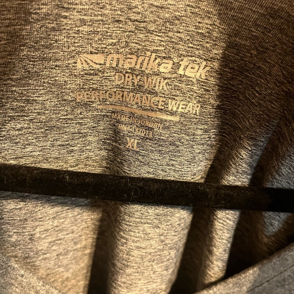Marika Tek Gray Performance Wear Athletic Top Size XL - Picture 4 of 4